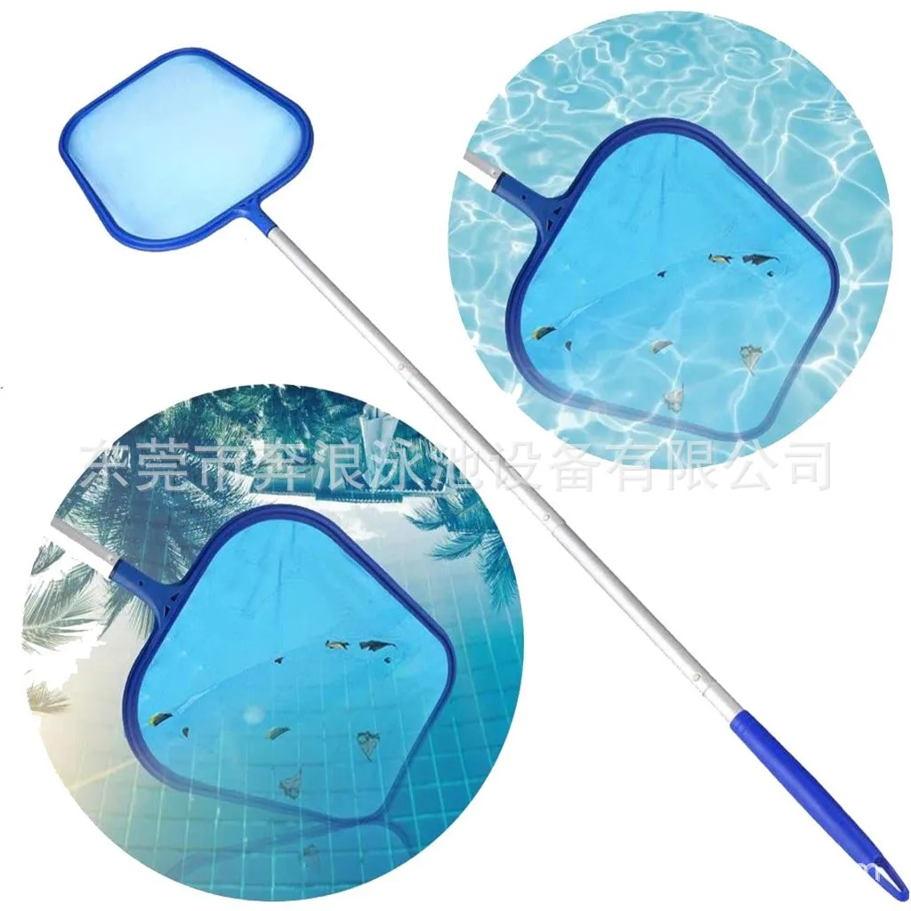 48 Inch Pool Leaf Net With 5 Aluminum Poles Shallow Mesh Swimming Pool Skimmer Net - view 2