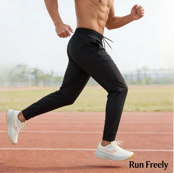 

Мужские летние спортивные брюки, тонкие, дышащие, быстросохнущие, длинные брюки для фитнеса, бега, тренировок, повседневные брюки
