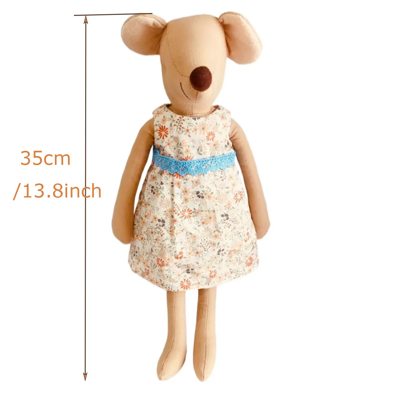 Stuffed Animal Mouse Dolls With Skirt Home Decoration Plush Mouse Toy for Children Spleeping Mate Room Ornament