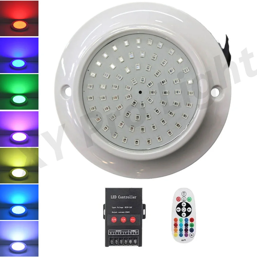 

DC12V RGB LED Pool Light IP68 Waterproof 12W Underwater Brilliance for Outdoor/Indoor Fountain Landscape Piscina Spotlight