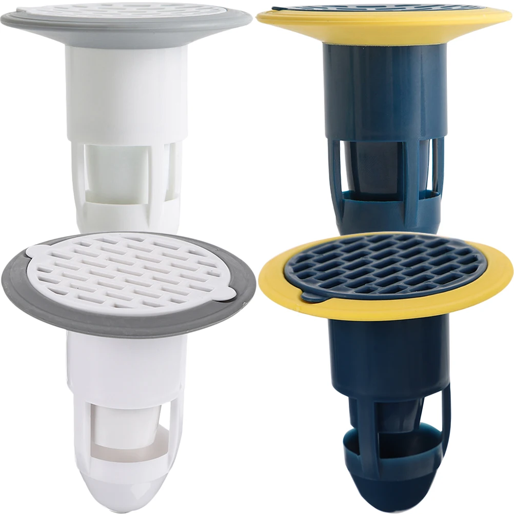 

4 Pcs Universal Plastic Sink Plug Stopper Basin Bathroom Stoppers Anti Odor 1 45 to 2 7 Inch Fits Tub Drain Prevent Clogging