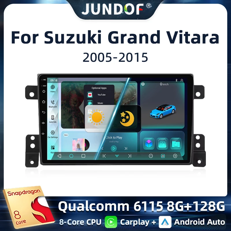 

2 Din Android 13 Car Radio For Suzuki Grand Vitara 3 2005 -2015 Multimedia Video Player GPS 4G Carplay Auto Stereo RDS Head Unit