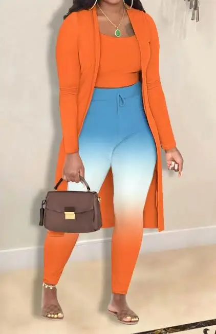 

Homewear Three Pieces Set Women Outfit 2026 Autumn New Casual Sexy Print Coat High Waist Drawstring Pants Set Daily Y2K Clothing