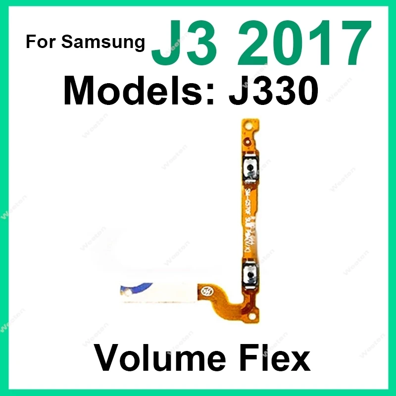 Power Volume Flex For Samsung Galaxy J3 J5 J7 2017 J330 J530 J730 Power Volume Control Key Flex Cable Ribbon Repair view 2