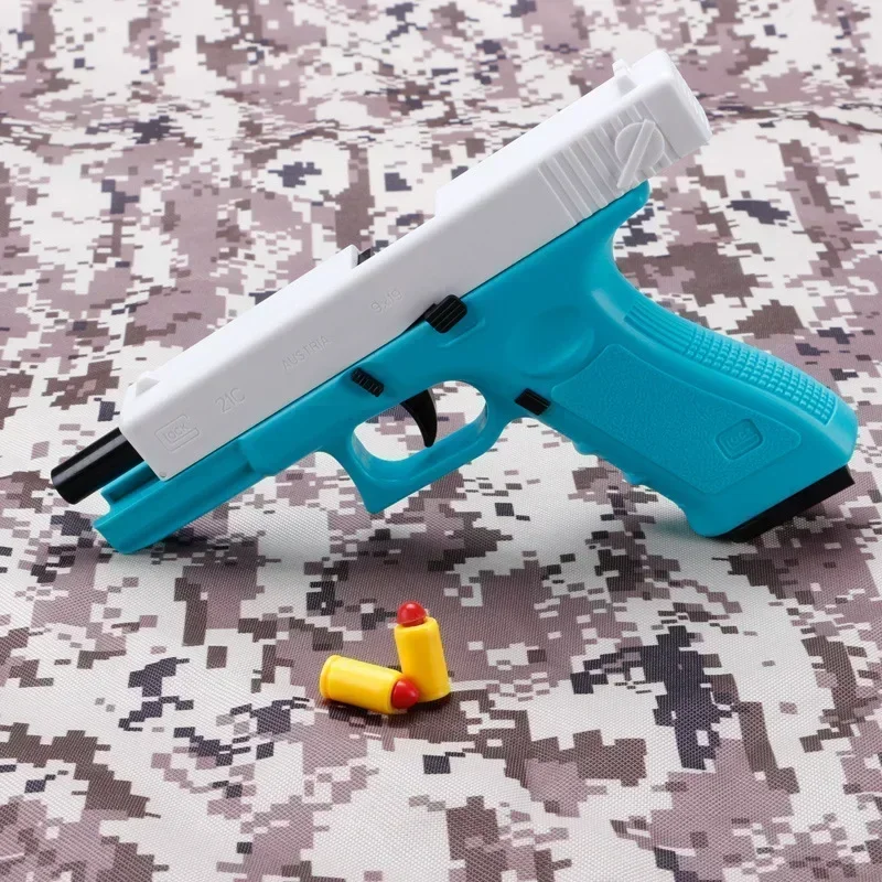 Glock Toy Gun Pistol Handgun Soft Bullet Shell Ejecting Foam Dart Blaster Shooting For Adults Kids Girls Outdoor Shooting Games