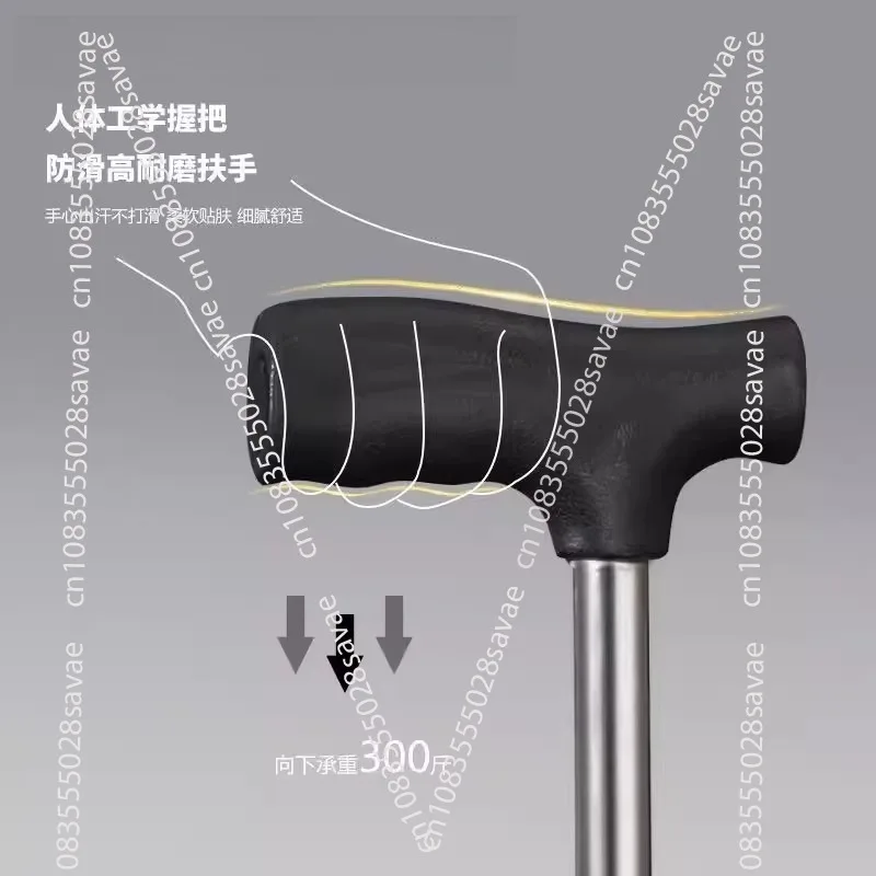 Outdoor Foldable Canes Chair Stool Convenient Canes Hiking Climbing Equipment Hiking Canes Sit