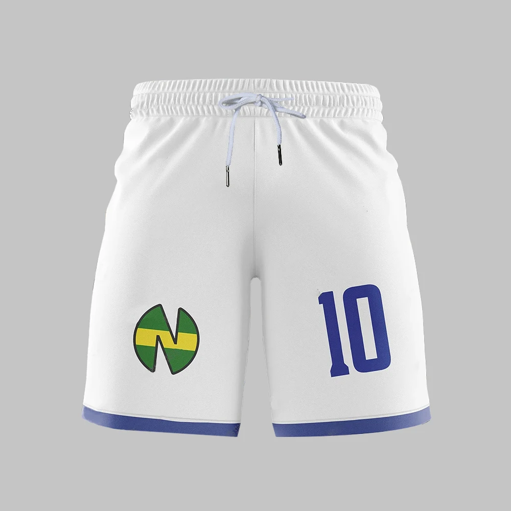 Captain Tsubasa School Nansheng Olive Benji Football Team Uniform Fitness Pants Summer Clothing Women Men Casual Training Shorts