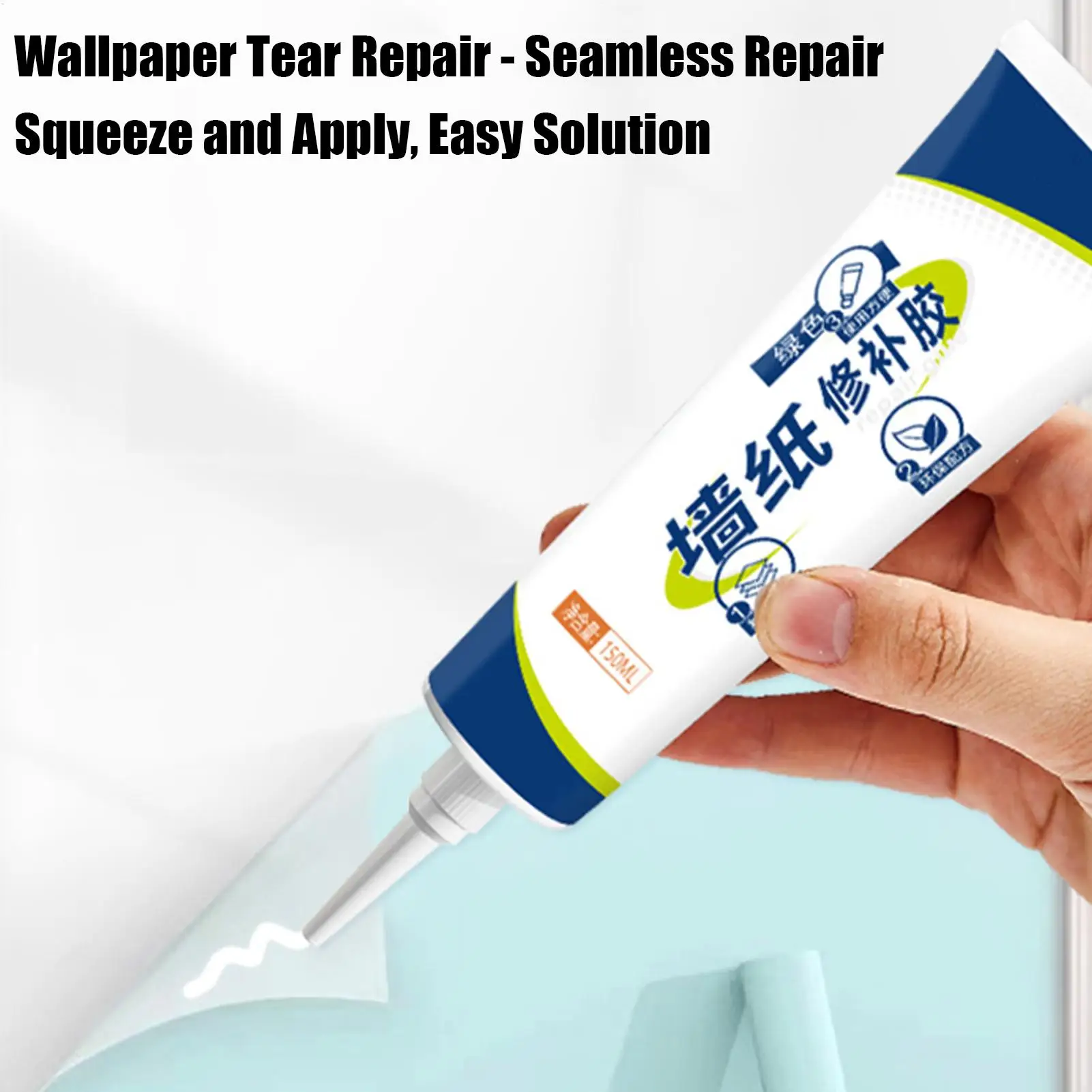 Wallpaper Seam Repair Adhesive 150ml Construction Seam Sealer Wallpaper Glue Adhesive for Home Kitchen Living Room Workplace
