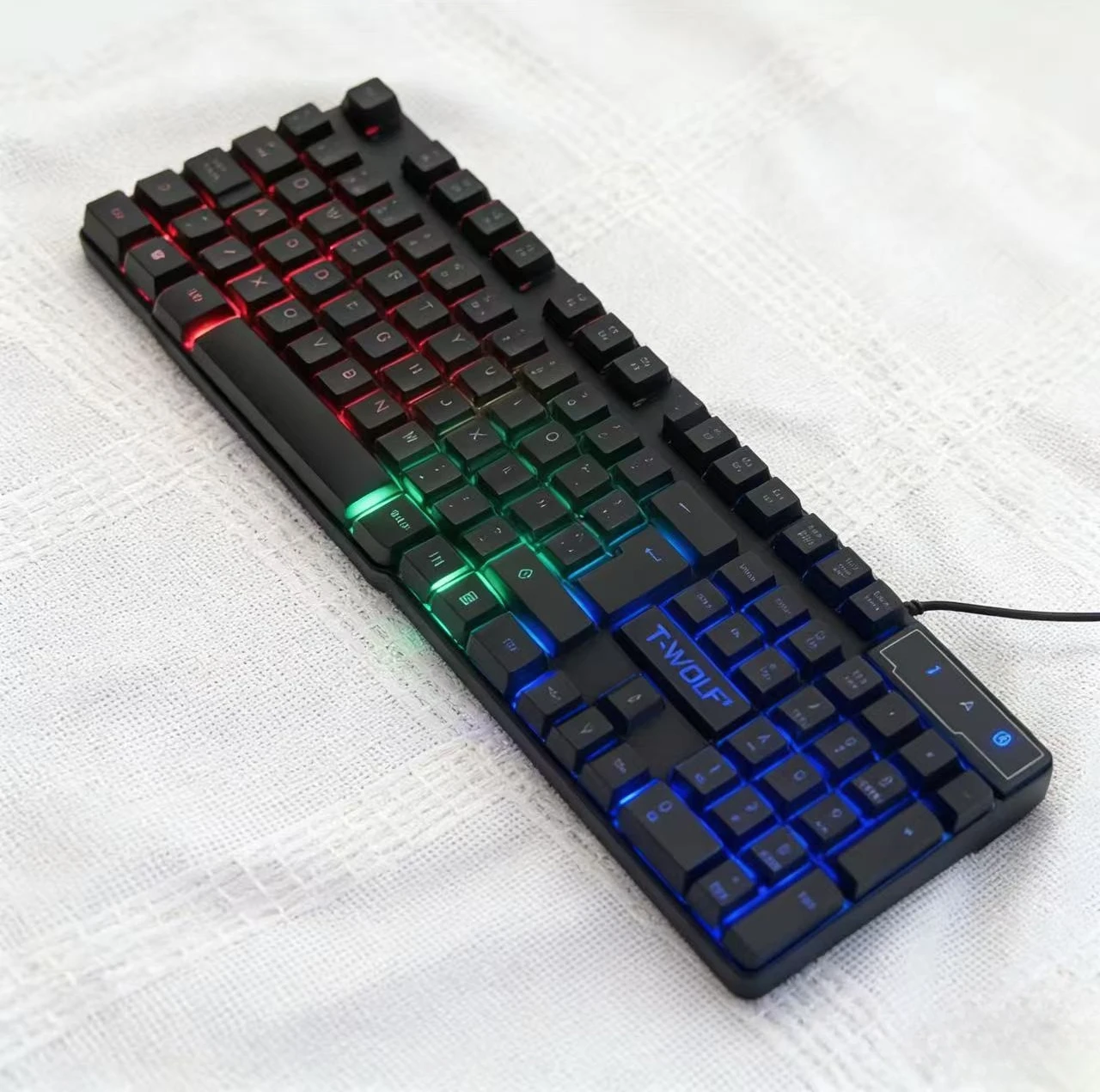 

Keyboard Wired con ñ Spanish USB tastature Arabic clavier Computer Keyboards teclado ordenador español Russian aming Key board