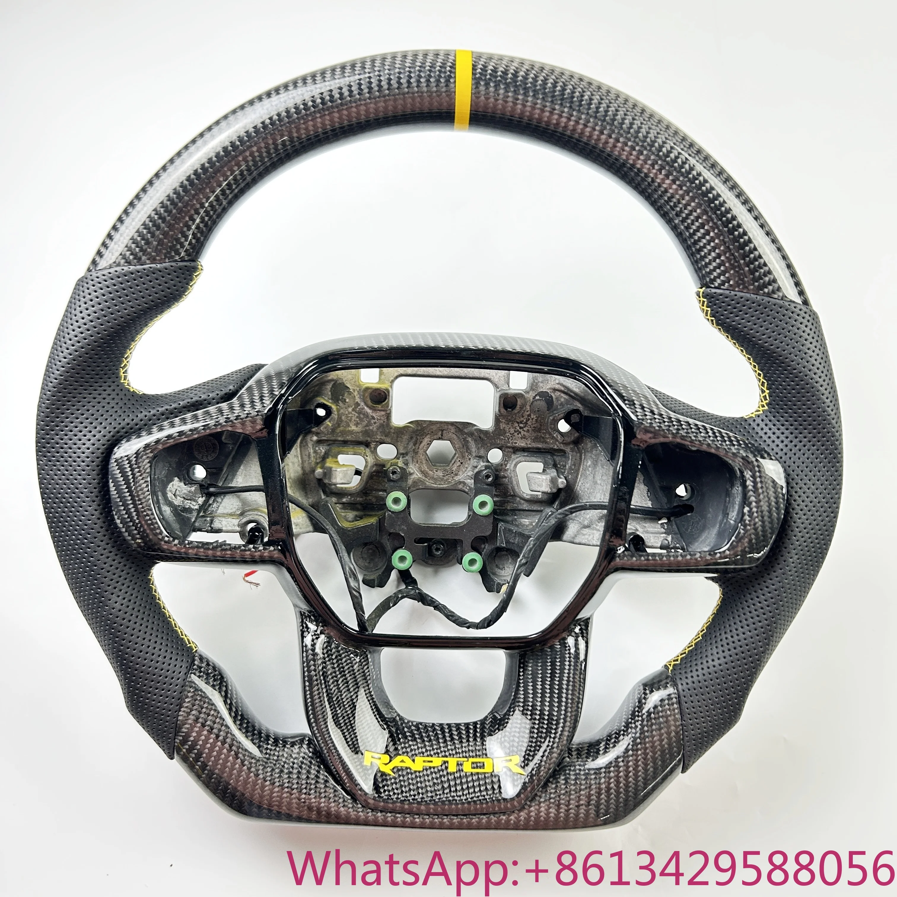

Custom Carbon Fiber Hand-stitched Leather for the Ford Ranger F150 Auto Sports Carbon Fiber Steering Wheel