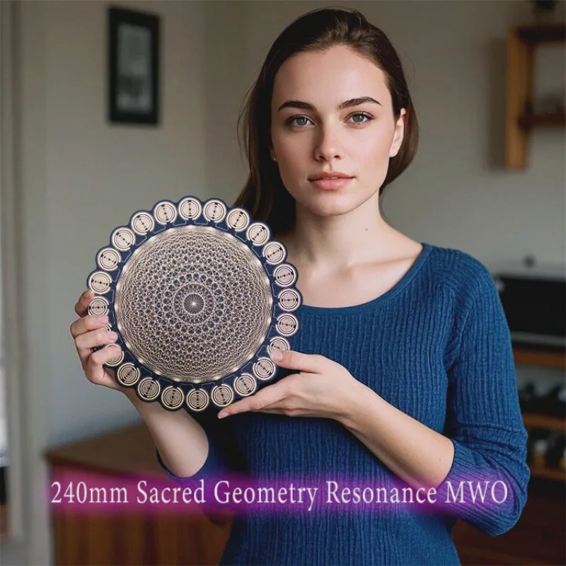 Imported Crystal Grid MWO Polarizing Disc Sacred Geometry Meditation Energy Disc