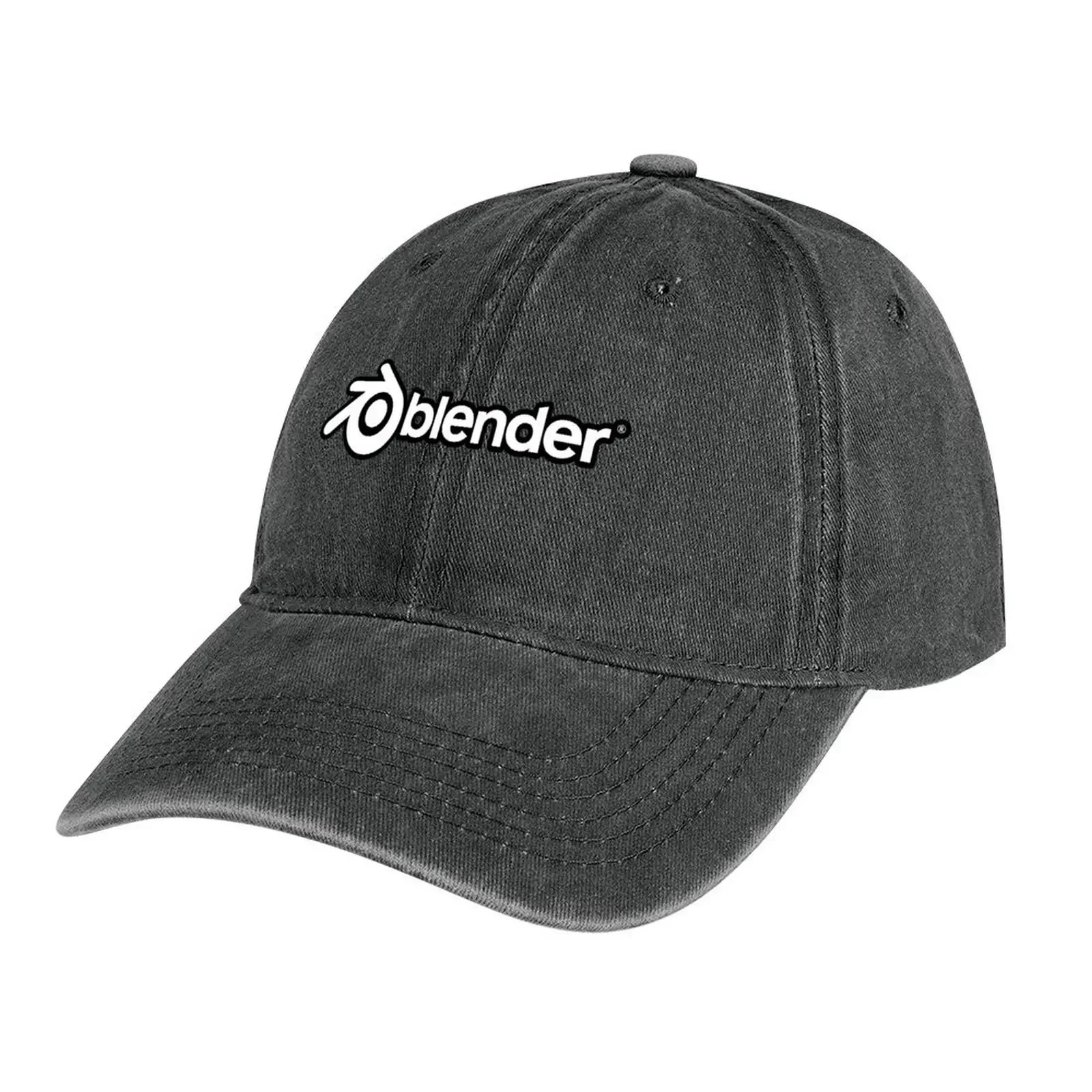 Blender 3D White Logo Cowboy Hat funny hat New Hat Hats Woman Men's