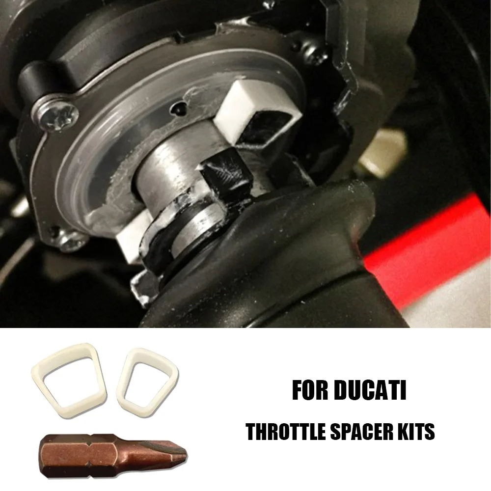 for Ducati Throttle Spacer DesertX Panigale Monster XDiavel Multistrada Supersport Throttle Spacers Scrambler Hypermota Kits