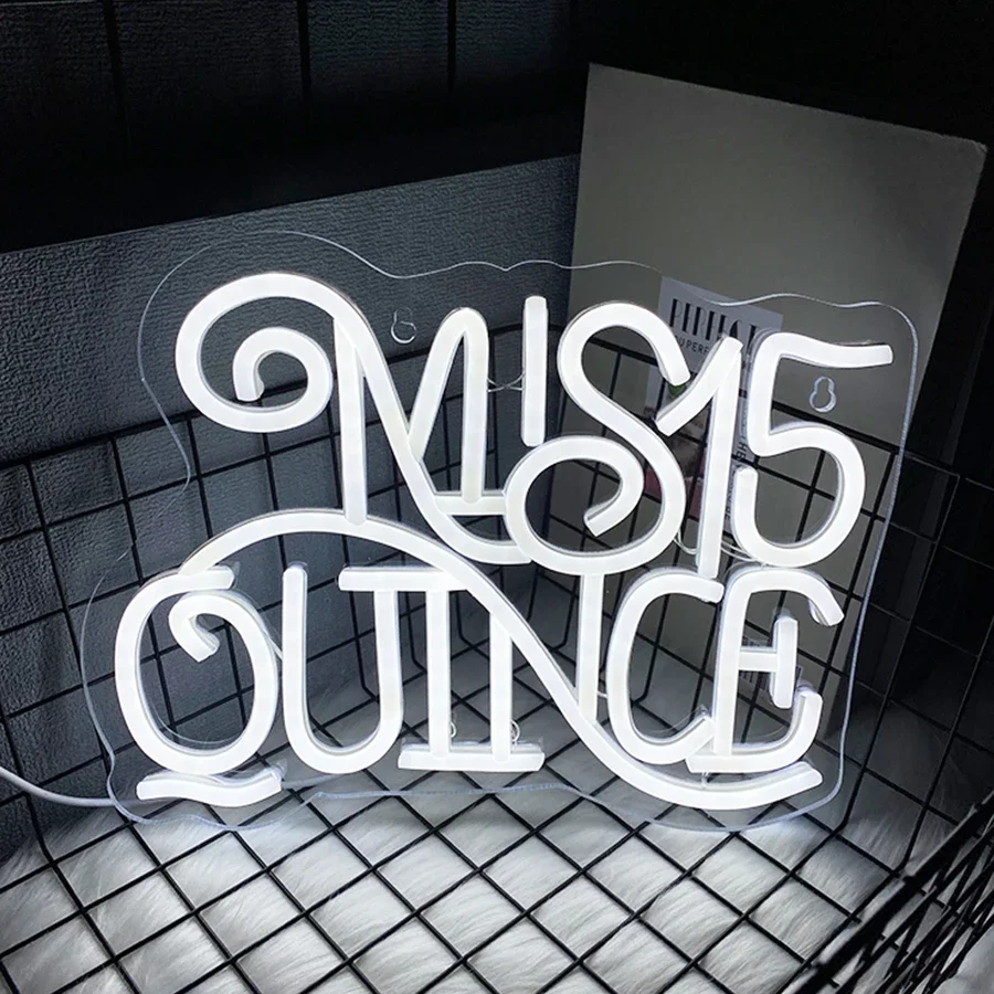 

Led Neon Light For Bedroom,Christmas,Birthday Party,Unique Gift For Lover,Pub Bar，Mis 15 Quince Neon Sign For Wall Decor