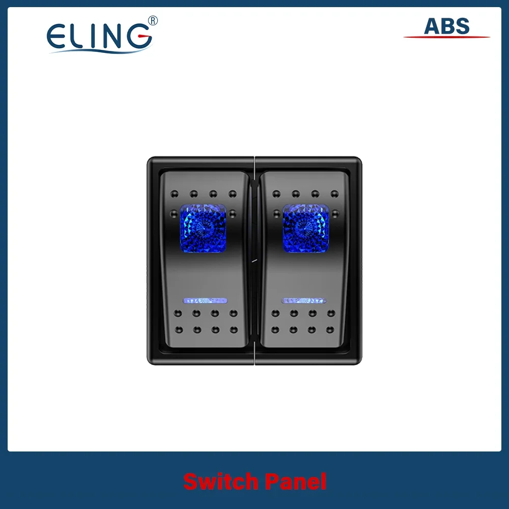 ELING Universal 2 Gang 3 Gang Switch Panel Fuse Circuit Breaker/Overload Protector Waterproof for RV Yacht Marine Boat Car