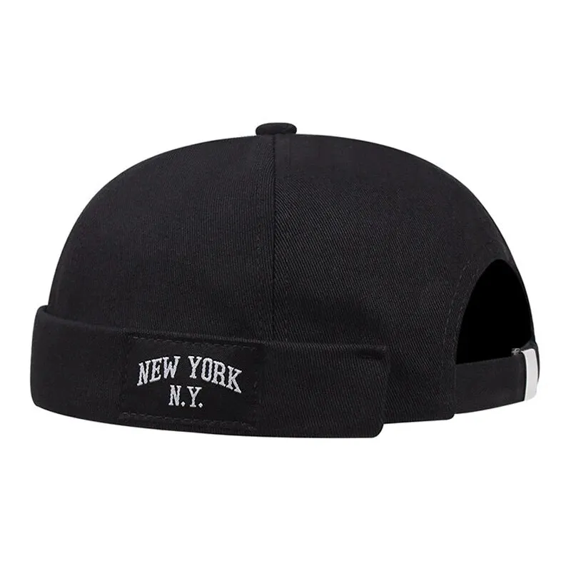 Men Women New York N.Y. Embroidery Fashion Beanies Caps Cotton Adjustable Beanie Hats Fashion Street Melon Caps Unisex