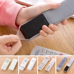 4 Sizes Silicone Storage Bags TV Remote Control Dust Cover  Protective Holder Organizer Home Transparent Accessories Home Decors