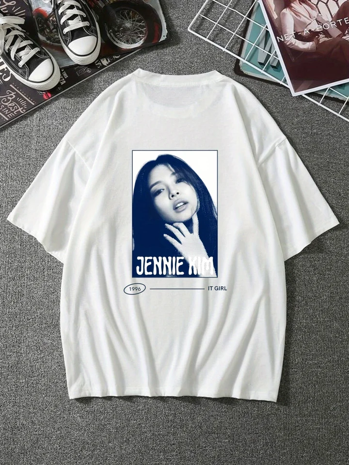 Jennie for   Tシャツ 白 S ホワイト フォトTシャツ（JENNIE）（S/M/L）