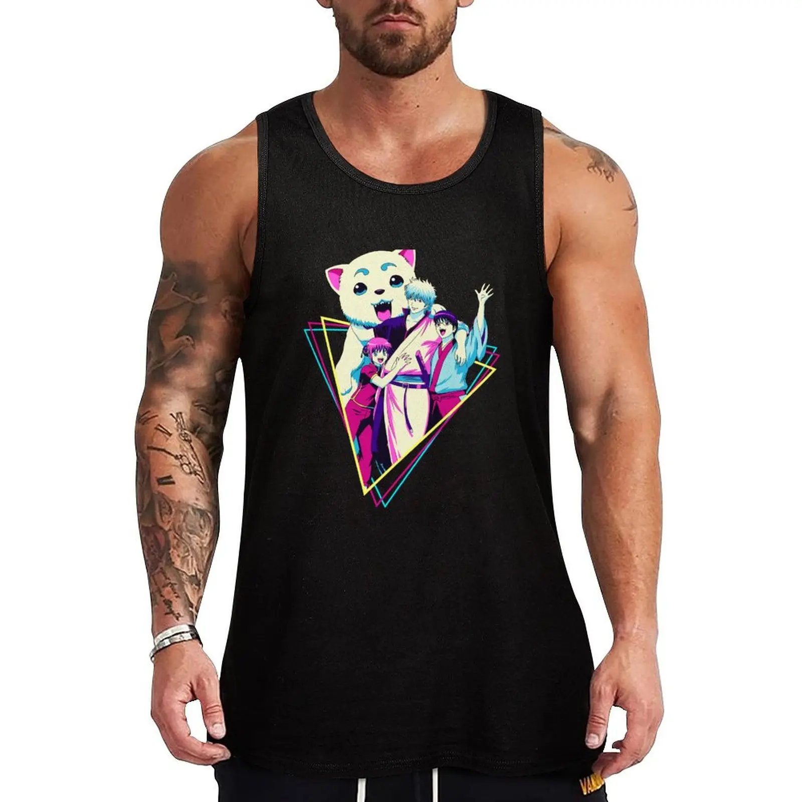 

Gintoki Tank Top sleeveless t-shirts for men male top Vests