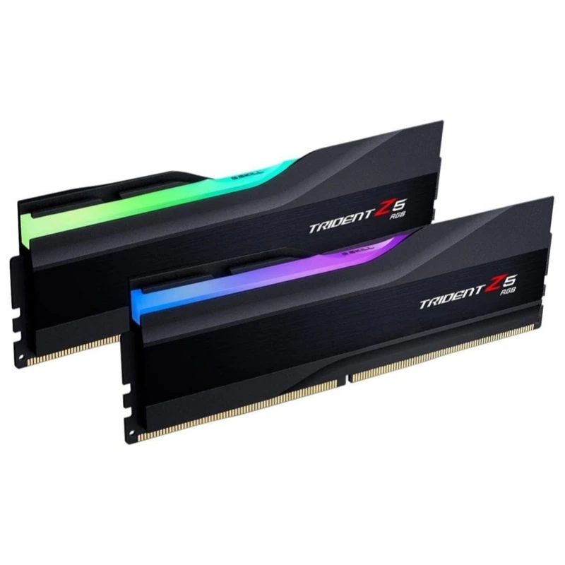 G.SKILL Trident Z5 RGB Series (Intel XMP 3.0) DDR5 RAM 32GB (2x16GB) 6400MT/s CL32 1.40V Desktop Computer Memory UDIMM - Black