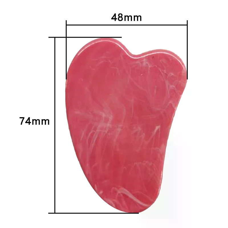 천연 옥 괄사 스크레이퍼 보드 마사지 로즈 쿼츠 옥 괄사 스톤 얼굴 목 피부 리프팅 주름 제거 뷰티 케어