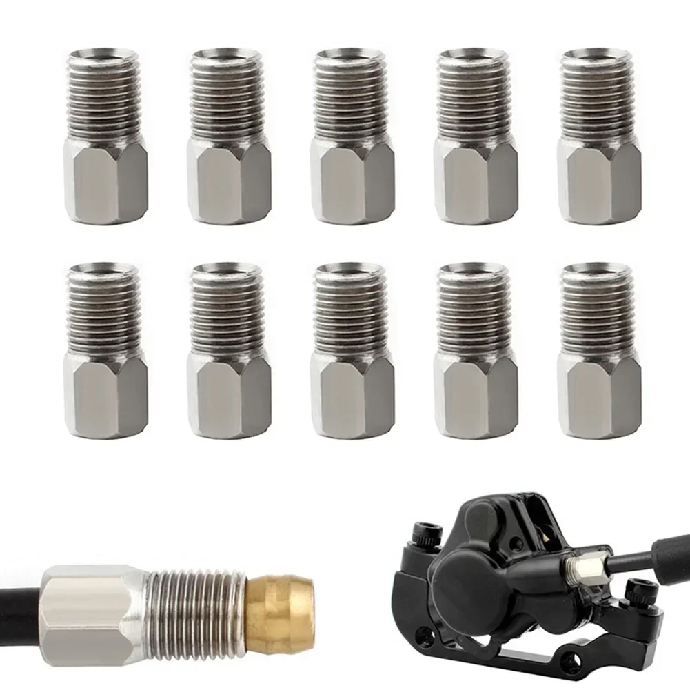 10pcs Mountain Bike Brake Oil Pipe Joint Hollow Screw Bolt High Pressure Pressing Bolt For-Shimano Oil Dish Compression Screws