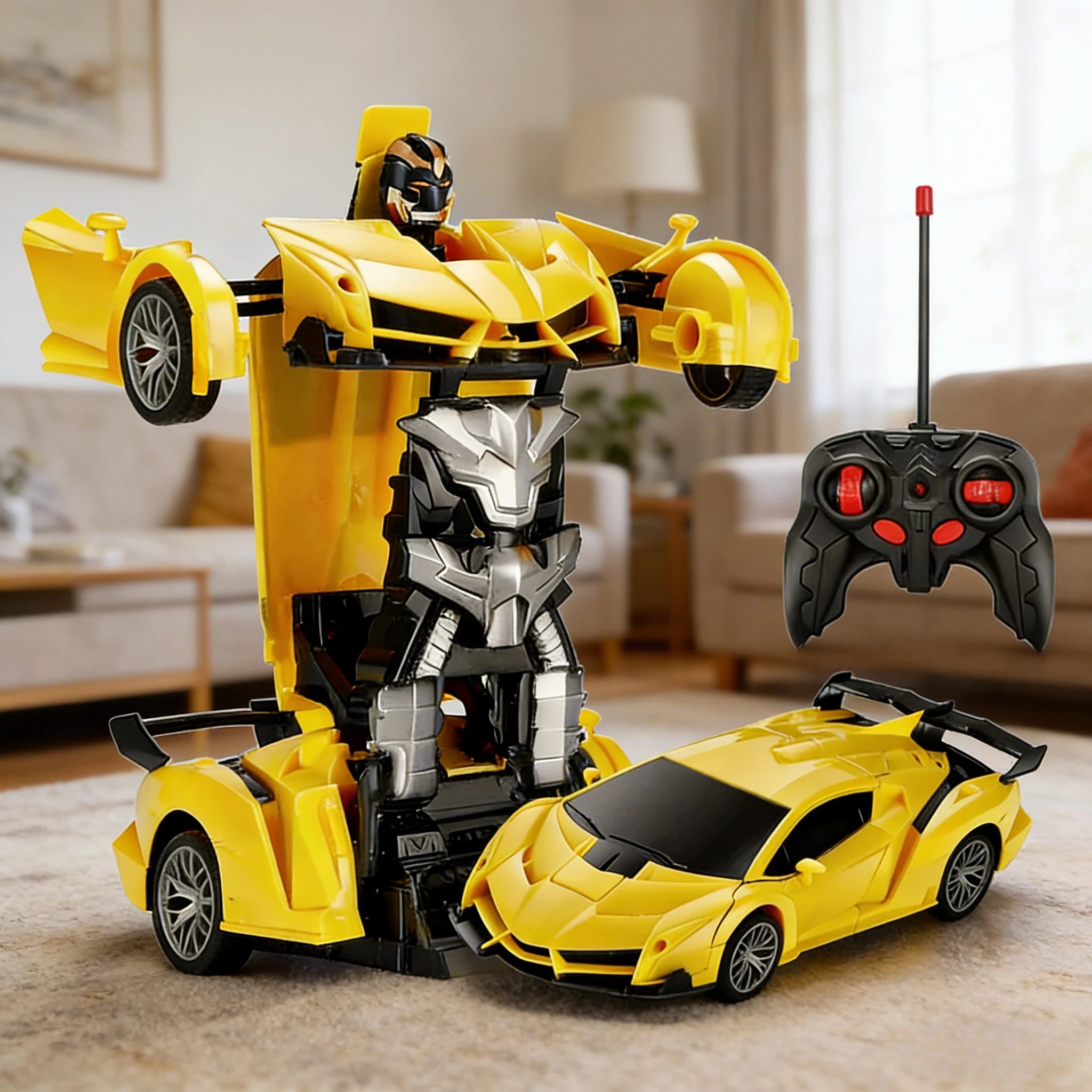 

2-in-1 RC Robot Transformation Car: Electric Remote Control Sports Vehicle – Durable Toy & Ideal Gift for Boys
