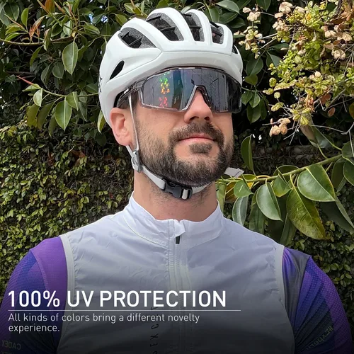 Imagen 2 del producto KAPVOE nuevas gafas de ciclismo al aire libre MTB deportes de carretera gafas de sol para bicicleta gafas para correr gafas de sol para ciclismo gafas UV400