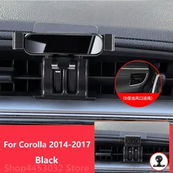 1 Suit Car Phone Holder Base For Toyota  Corolla 2014-2016  Air outlet Stand Mounts Gravity GPS Mobile Bracket Accessories