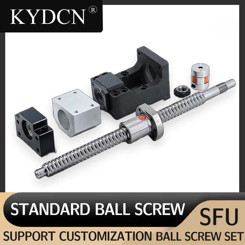 

Шариковый винт 20 мм SFU2004 SFU2005 SFU2010 SFS2020 SFE2020 с корпусом BF15, гайкой, муфтой и креплением двигателя для станков с ЧПУ 15-57 15-60