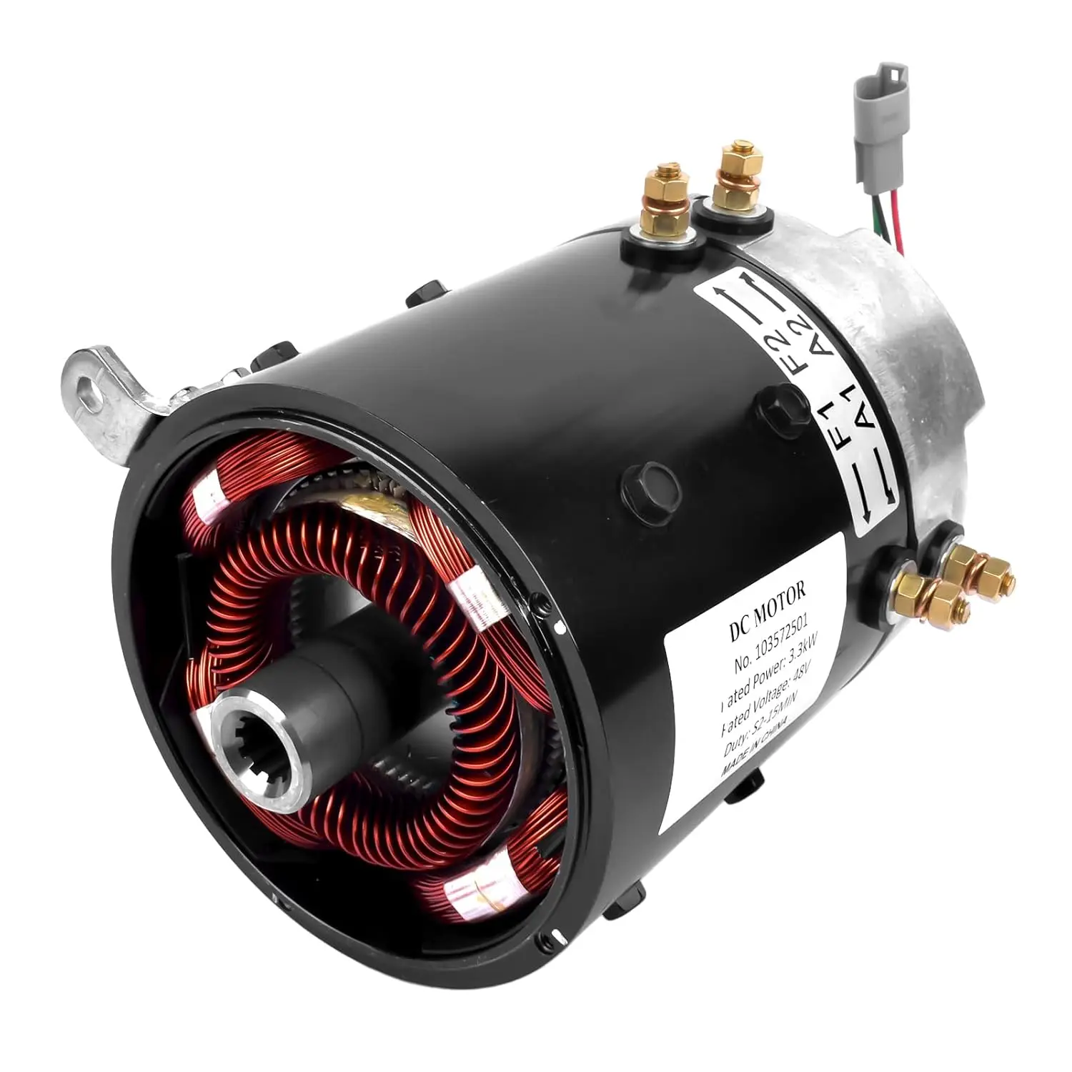 

103572501 DC Motor 48V 3.3 HP Replacement for Club Car DS & Precedent Gas or Electric IQ Motor