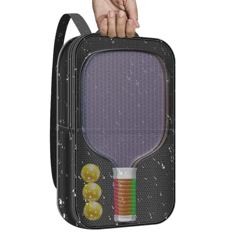 Pickle Ball Paddle Bag Protective Paddle Sleeve High Capacity Pick Racquet Holder Tennis Racket Oxford Cloth Cover Ball Bags