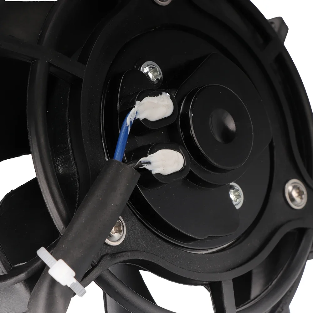 Motorcycle 12V radiator cooling fan oil cooler water cooler 4 inches suitable for Honda KAYO motorcycle ATV four-wheel off-road view 6