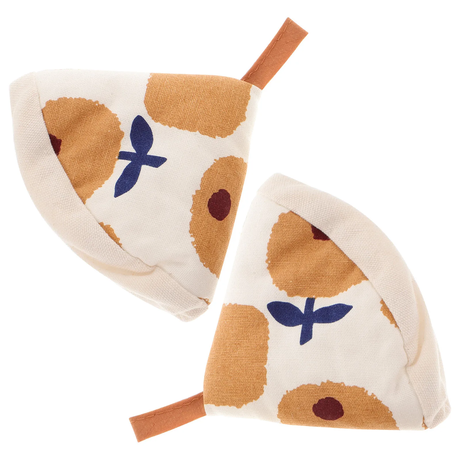 

2pcs Triangle Pot Lid Cover Heat-Insulated Gloves Kitchen Accessory For Pot Handle Protector Anti Scald Cooking Glove Triangular