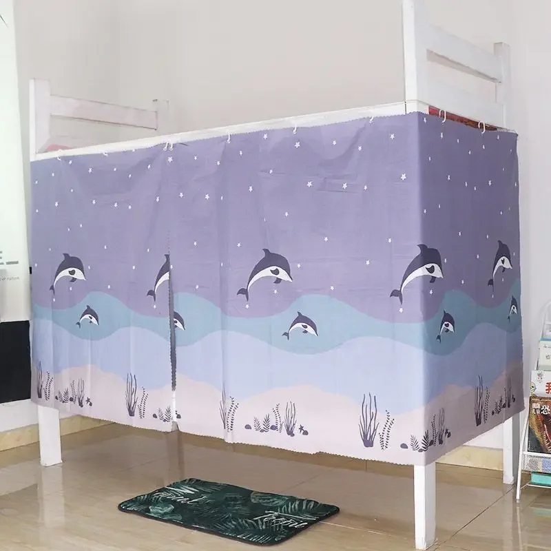 Blackout Bed Curtains for Home and School Bunk Bed Curtain Dustproof Privacy Protection Mosquito Net Bedroom Canopy Bed Tent