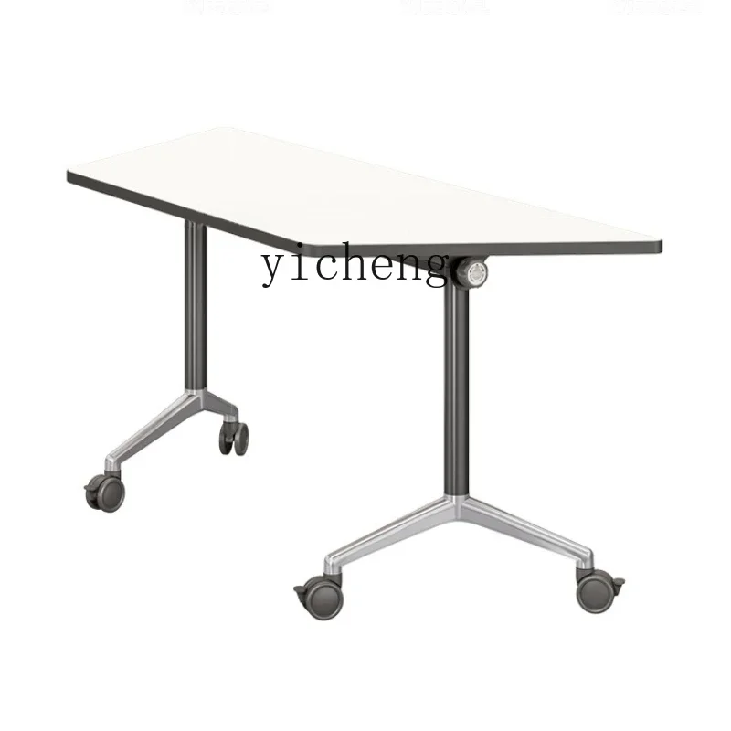 ZK folding conference table training classroom desk office meeting room long table double can be combined splicing