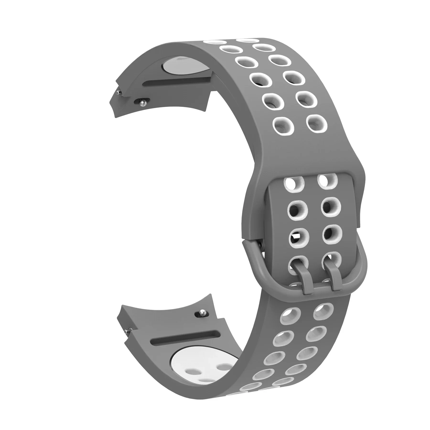 حزام سيليكون بدون فجوة لساعة سامسونج جالاكسي 7 40 ملم 44 ملم 5 برو 4/5/6 حزام معصم قابل للتنفس لساعة 6 الفرقة الكلاسيكية