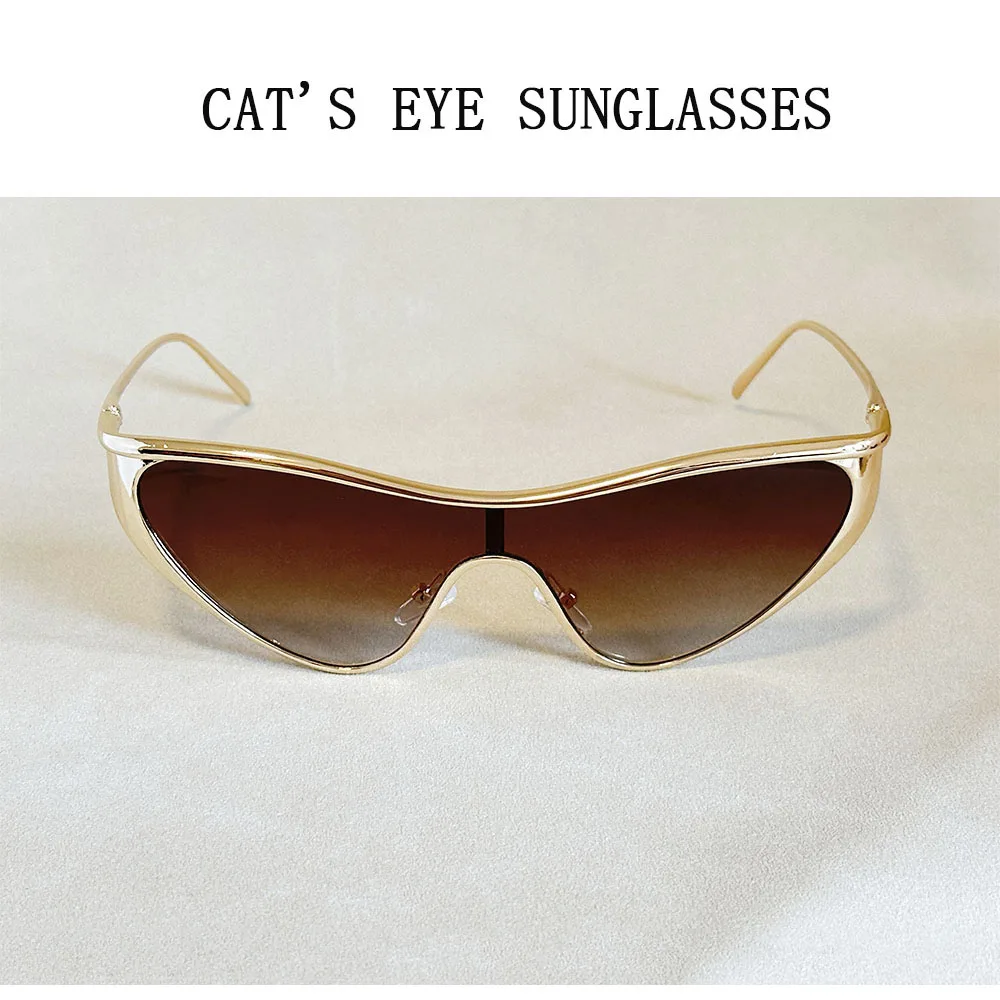 2025 mode Cat Eye Sonnenbrille Frauen Trendy Vintage Luxus Gläser Luxe Femme Lunette Soleil Femme Lentes De Sol Mujer Okulary – Detail 8