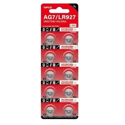 2-10PCS High Capacity AG7 Alkaline SR927W 1.5V Button Cell Battery LR927 LR57 399 GR927 G7 Watch Toys Remotes Cameras with gift