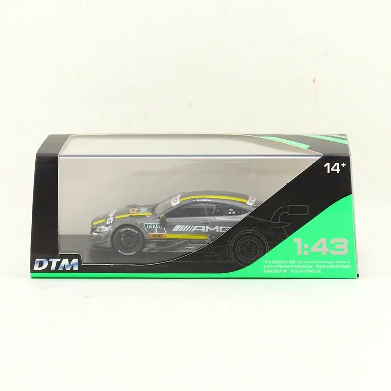 1/43 Scale RMZ City Toy Vehicle Diecast Model Mercedes-Benz C63 AMG DTM Racing Car Educational Collection Gift for Kid Display