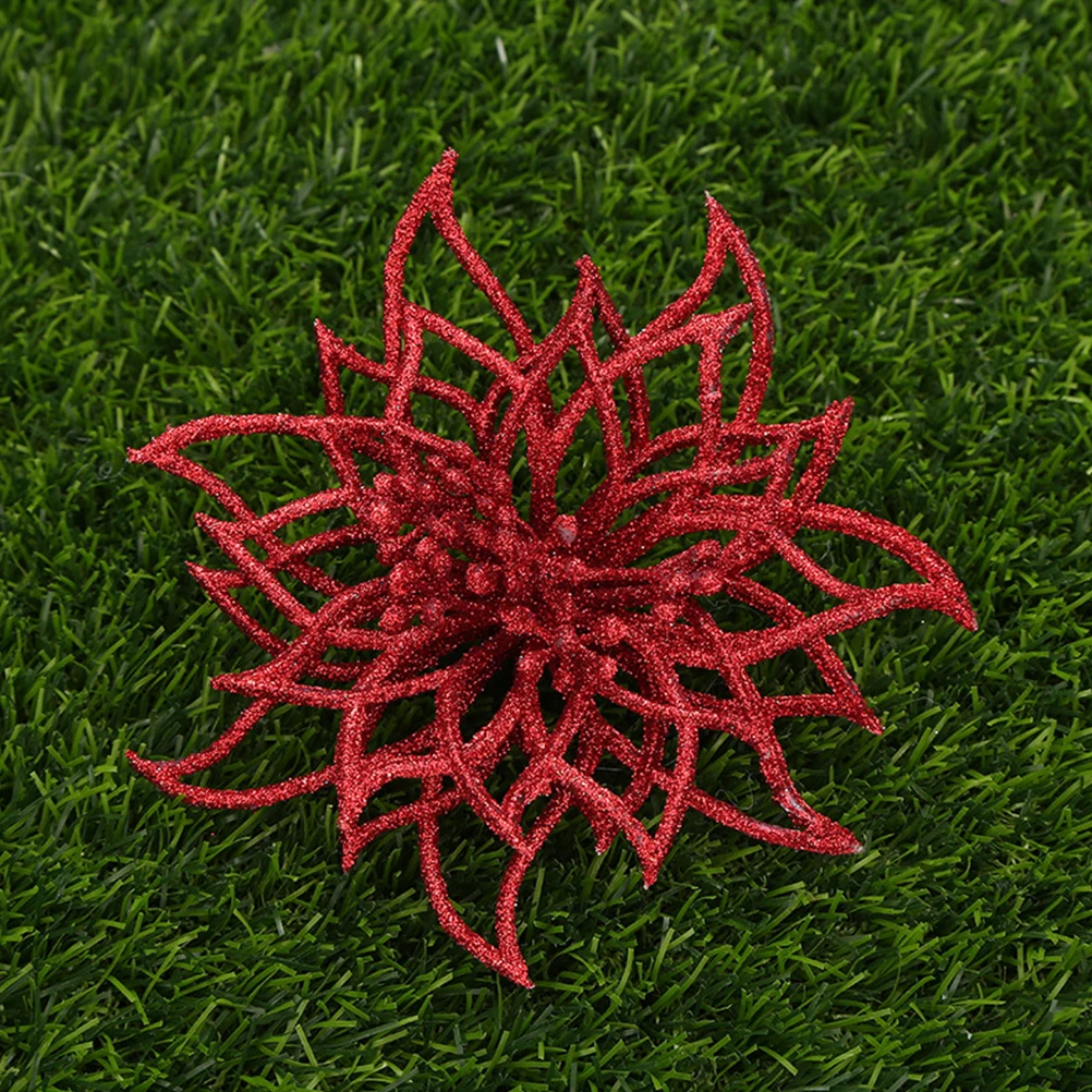 

Decoration PVC Clip On Areas Highlight Party Joyful Festival Atmosphere Christmas Flower DIY DecorChristmas Accessories