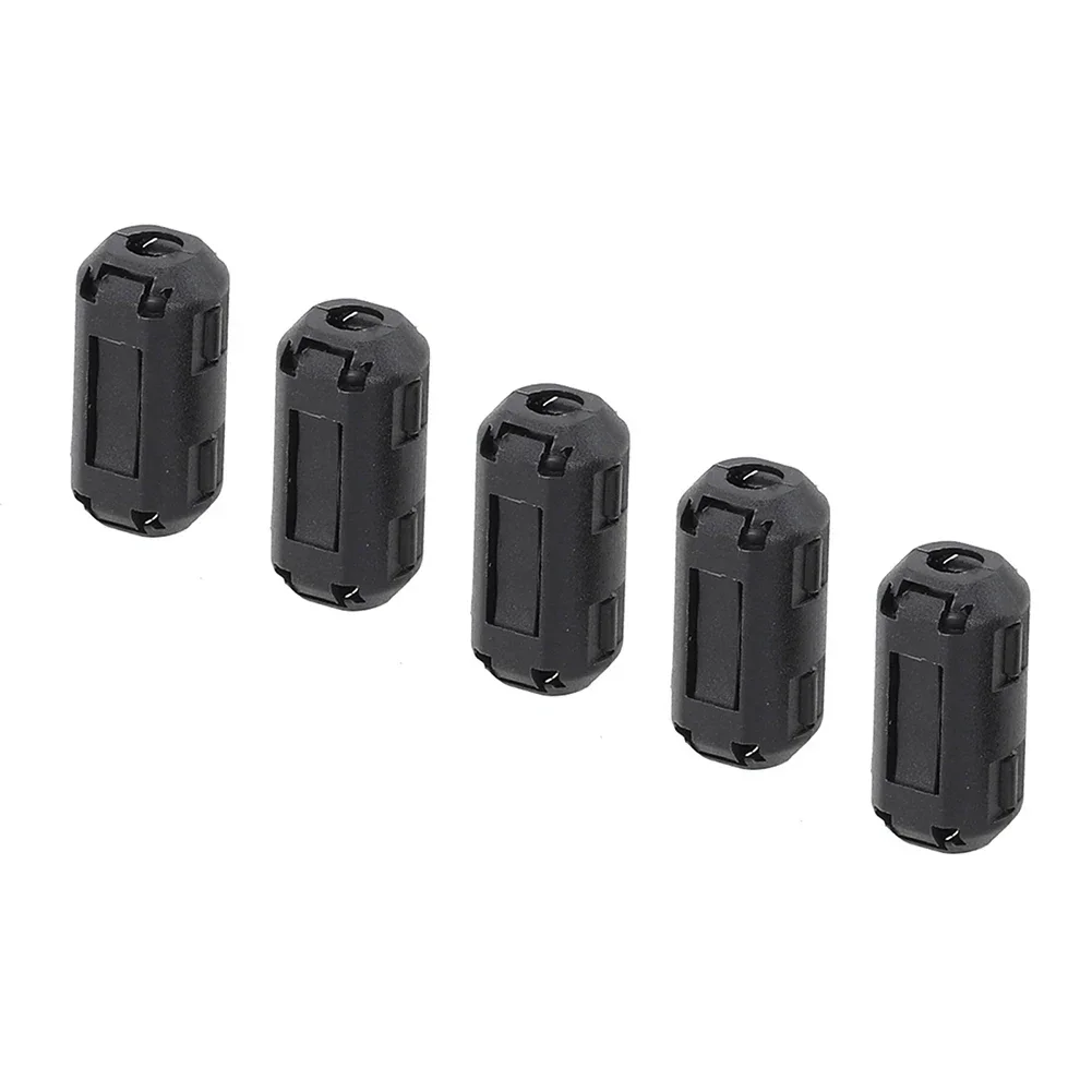 5Pcs Demagnetising Filter Noise Suppressor Clip Choke Ferrite Core Cable Filter Removable Anti-interference Magnetic Ring