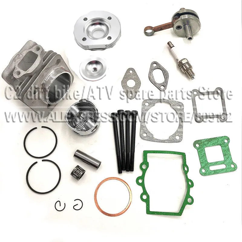 High Performance 44mm Big Bore Top End Kit 49cc 2 Stroke Mini ATV Quad Dirt Pocket Bike New