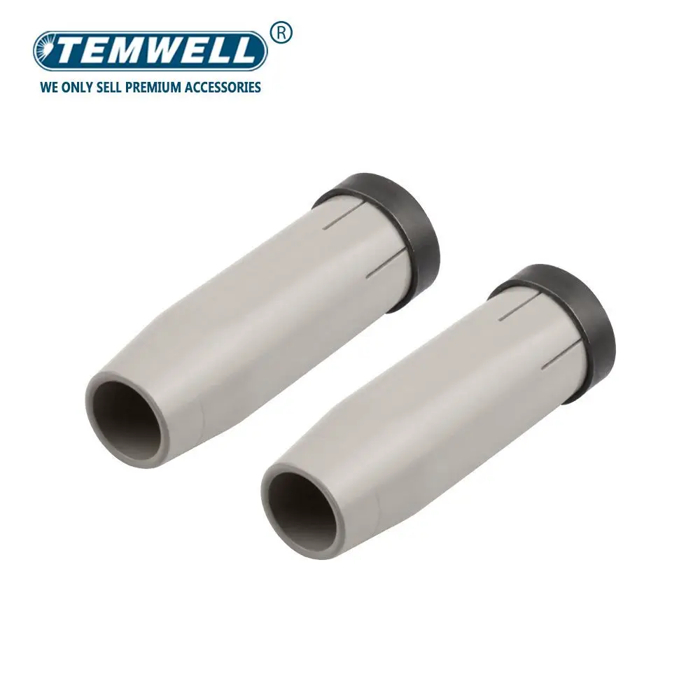 TEMWELL 24KD New Coating Protection Nozzle non-stick Welding Slag European Airless Gas Protection Cover Mig Welding Tools