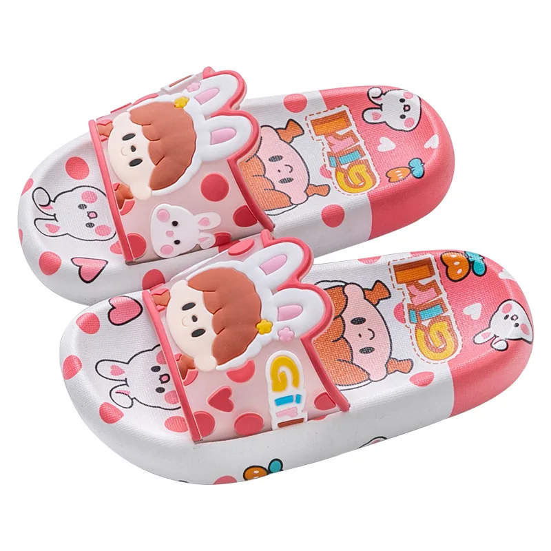 Zapatos Niña Cartoon Child Slippers 2024 Summer New Anti Slip Boys House Shoe Cute Girls Slippers Flip Flops Kid Shoes Pantuflas