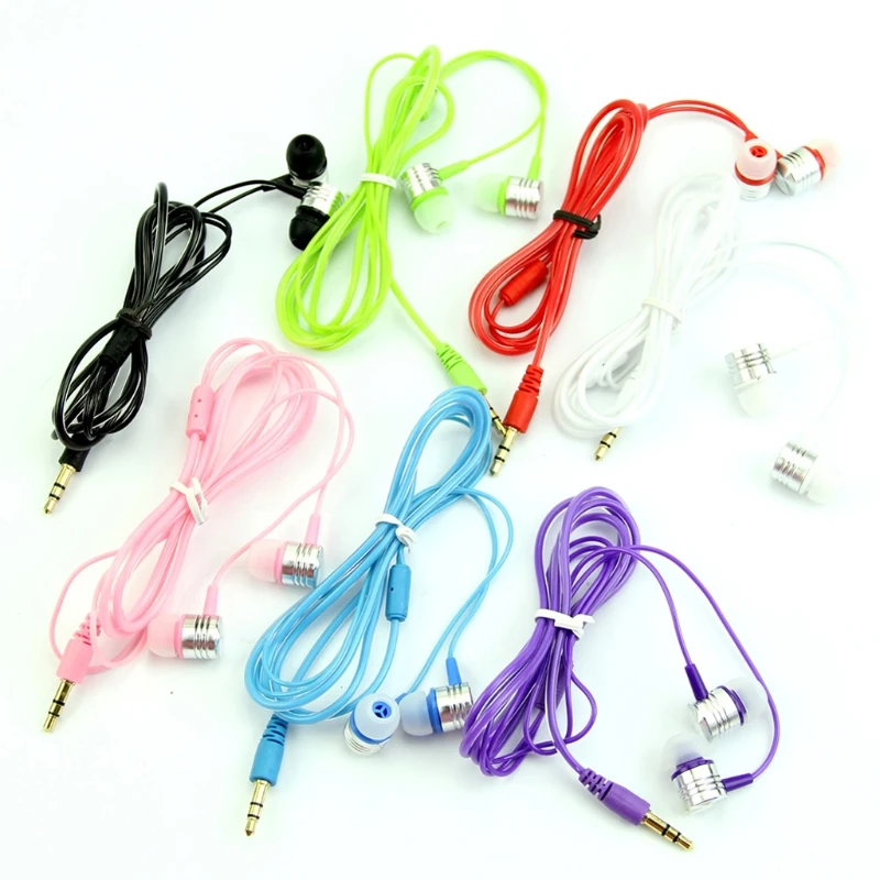 Fones ouvido intra-auriculares 3,5 mm Fone ouvido para telefone MP3 para PC