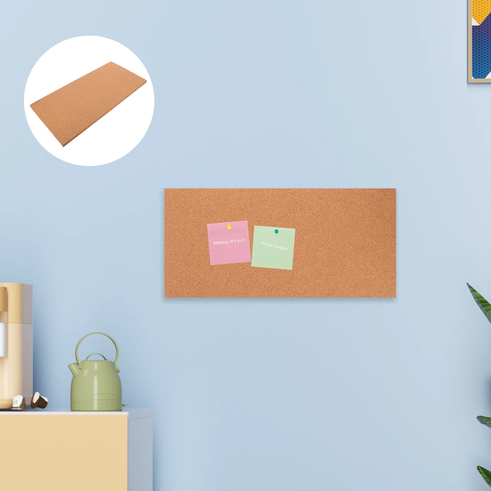 

Soft Cork Bulletin Board For Wall Large Thick Self-Adhesive Frameless Tile Office Home Decorative Message Board Wall Mount Memo