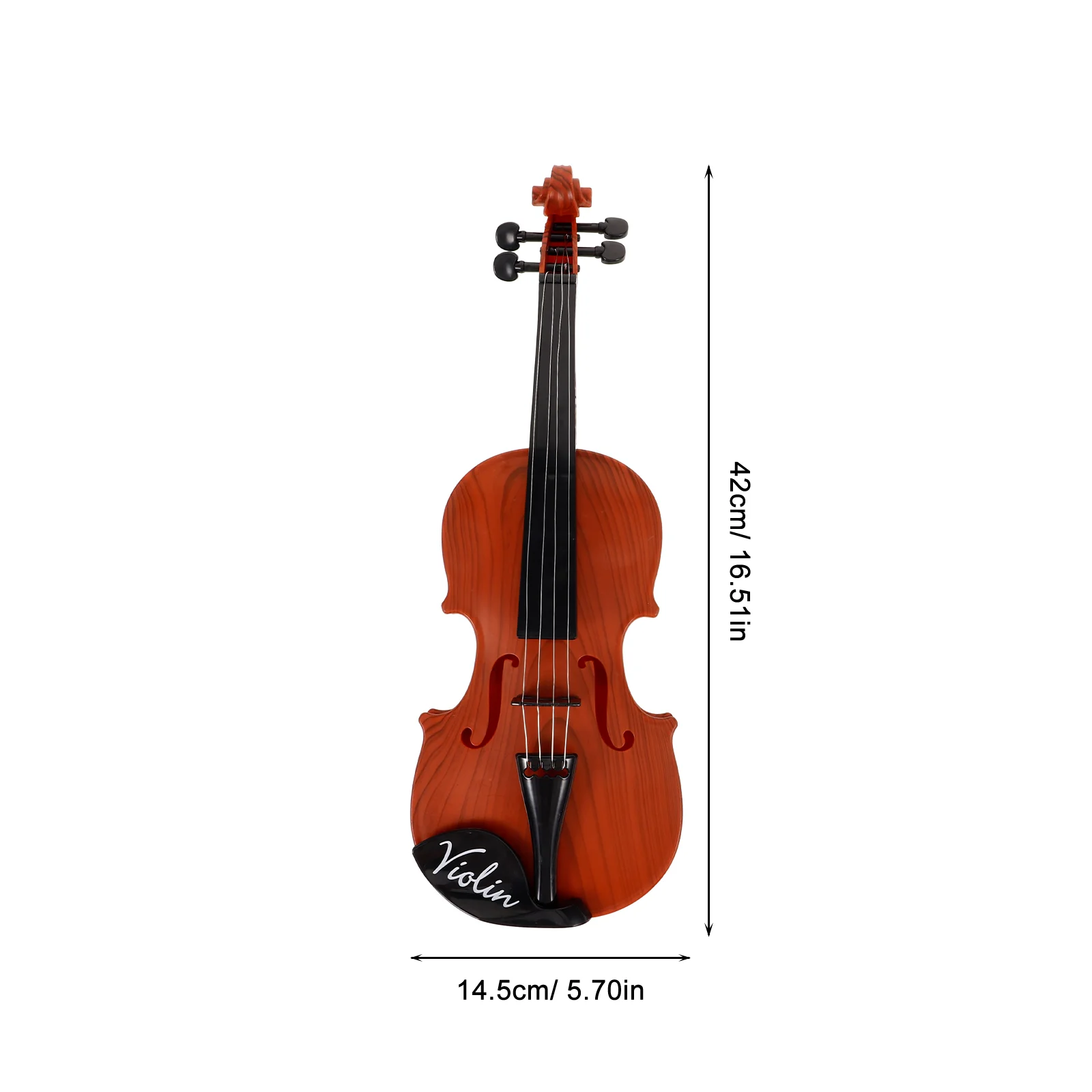 Violín de plástico 370B para niños, instrumento Musical, juguete realista, violín simulado, juguete pequeño, diseño duradero, escritorio
