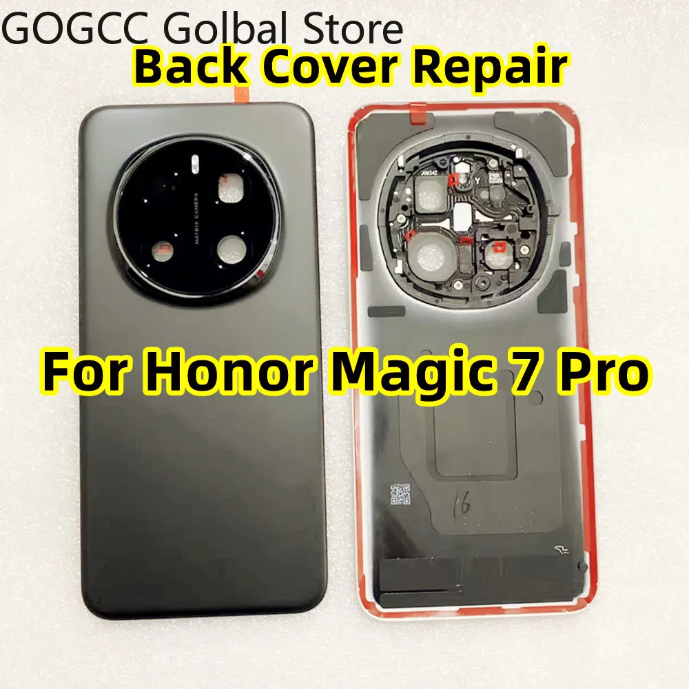 repair-origina-for-honor-magic-7-pro-back-cover-shell-rear-battery-glass-case-housing-camera-lens-adhesive-replacement