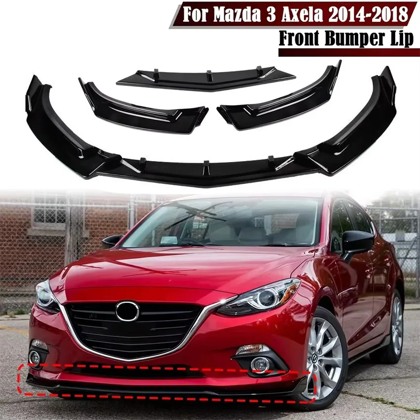 

Автомобильный передний бампер, спойлер, комплект кузова, диффузор для Mazda 3 Axela 2014 2015 2016 2017 2018, передняя лопата, юбка, аксессуары